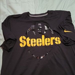 Nike Dri Fit Pittsburgh Steelers Short Sleeve Shirt Size Large